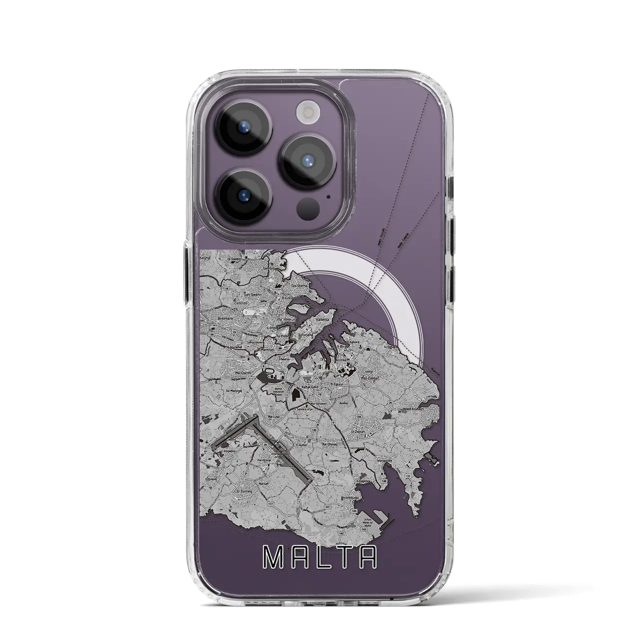 【マルタ】地図柄iPhoneケース(MagSafeタイプ)