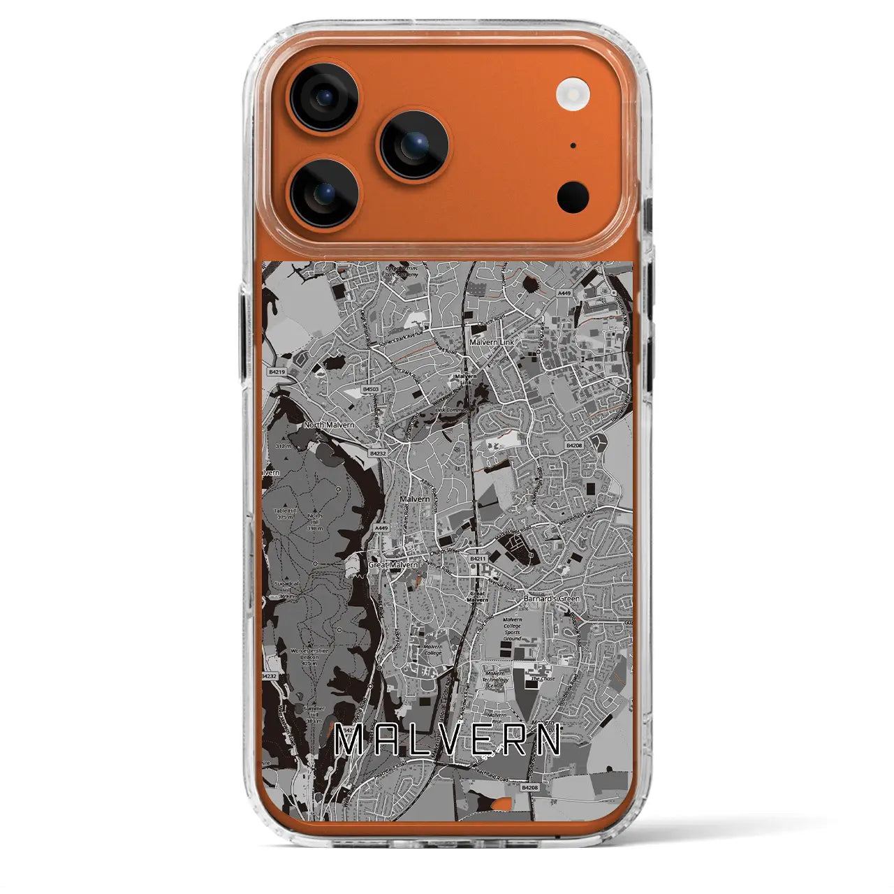 【マルバーン(イギリス)】地図柄iPhoneケース(MagSafeタイプ)