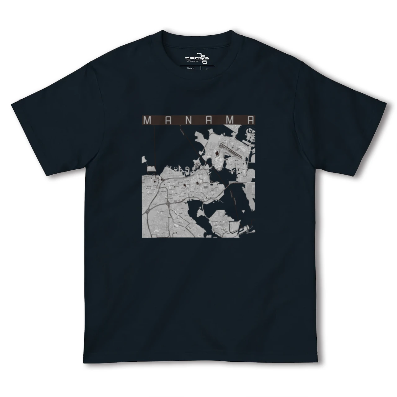 【マナーマ(バーレーン)】地図柄ヘビーウェイトTシャツ