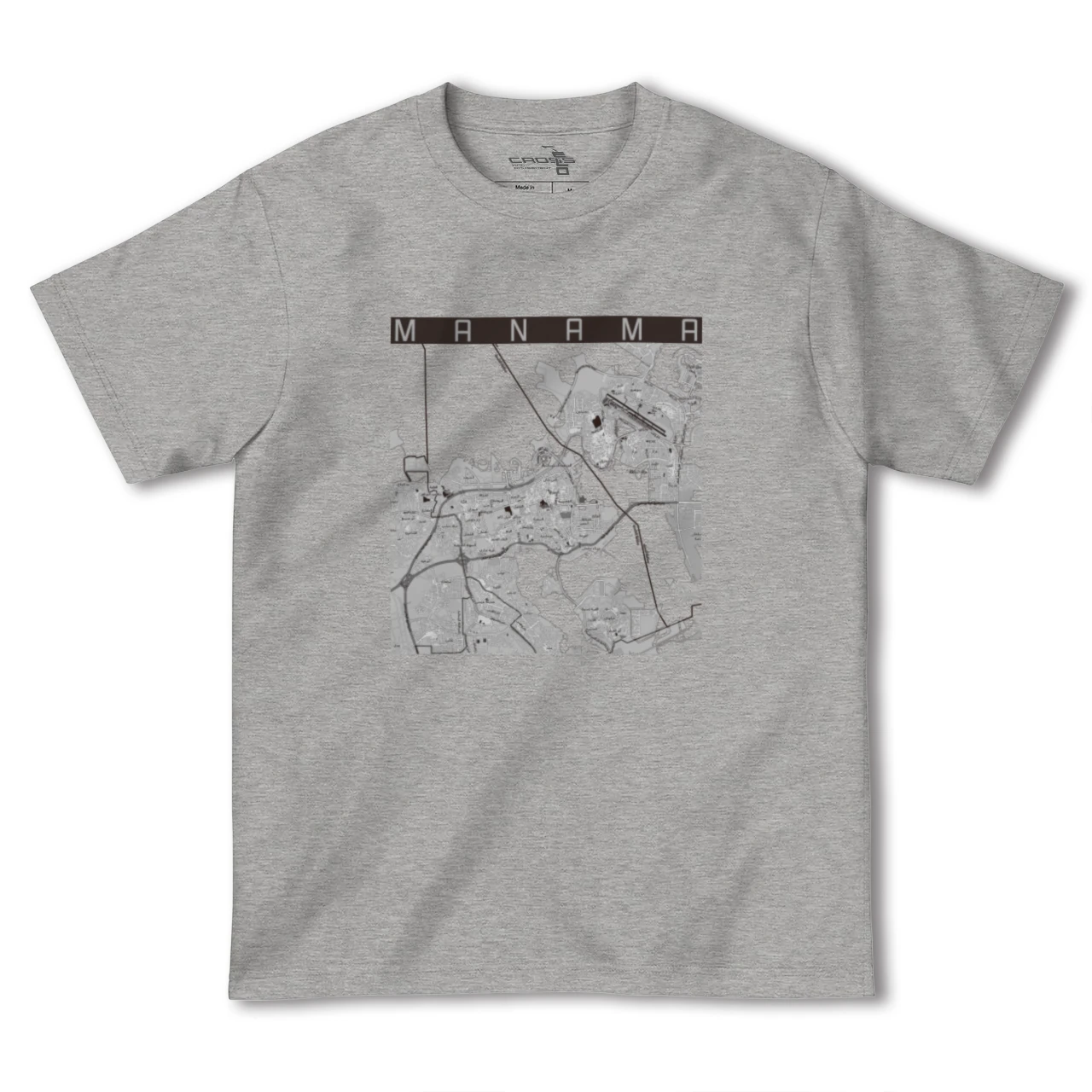 【マナーマ(バーレーン)】地図柄ヘビーウェイトTシャツ