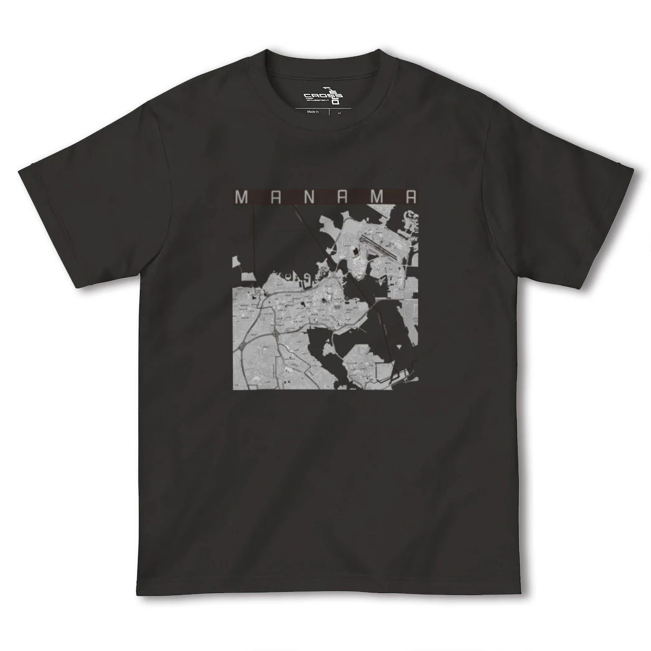 【マナーマ(バーレーン)】地図柄ヘビーウェイトTシャツ