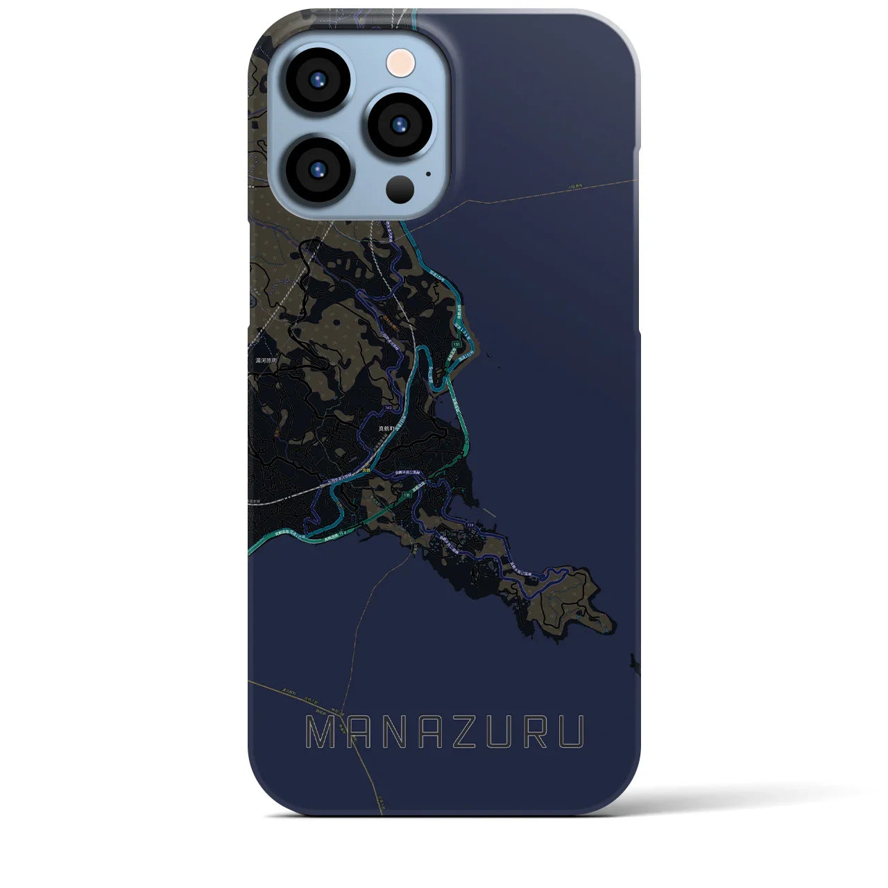 【真鶴(神奈川県)】地図柄iPhoneケース(バックカバータイプ)