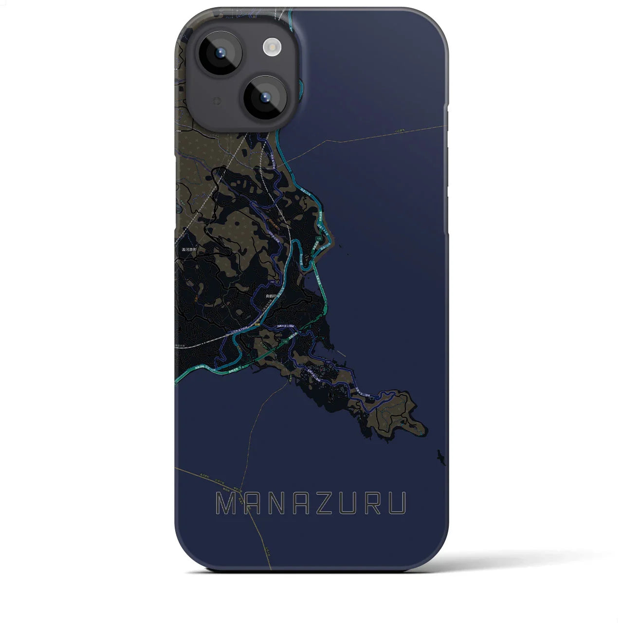【真鶴(神奈川県)】地図柄iPhoneケース(バックカバータイプ)