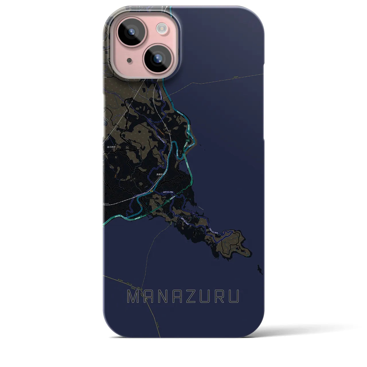 【真鶴(神奈川県)】地図柄iPhoneケース(バックカバータイプ)