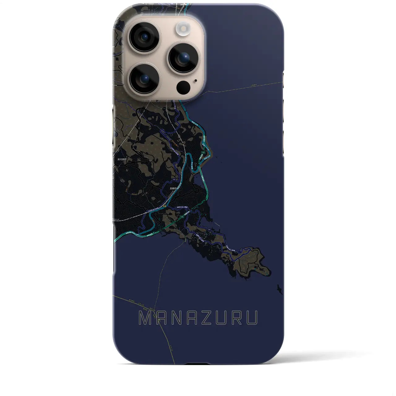 【真鶴(神奈川県)】地図柄iPhoneケース(バックカバータイプ)