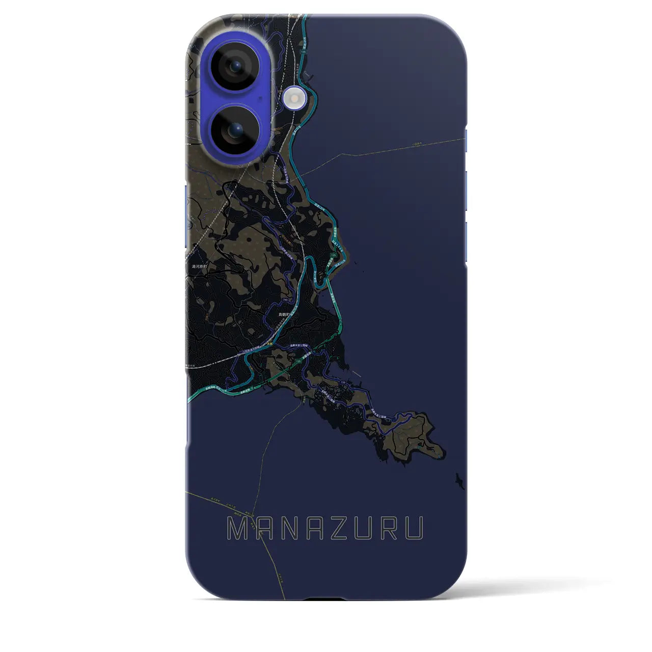 【真鶴(神奈川県)】地図柄iPhoneケース(バックカバータイプ)