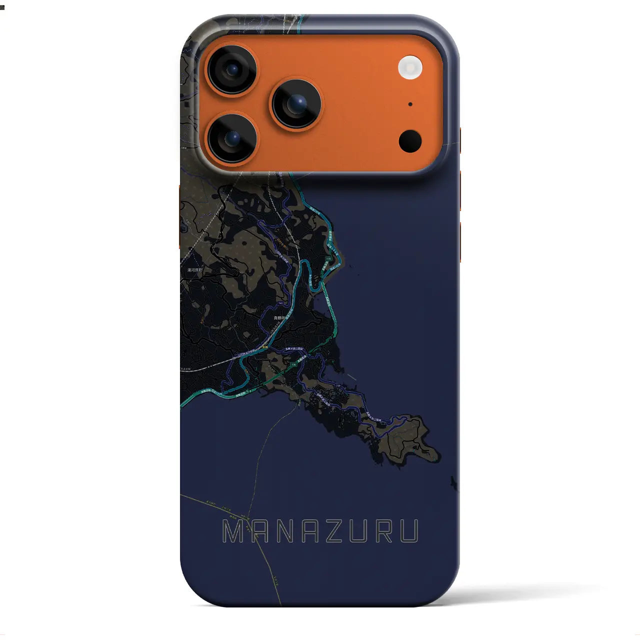 【真鶴(神奈川県)】地図柄iPhoneケース(バックカバータイプ)