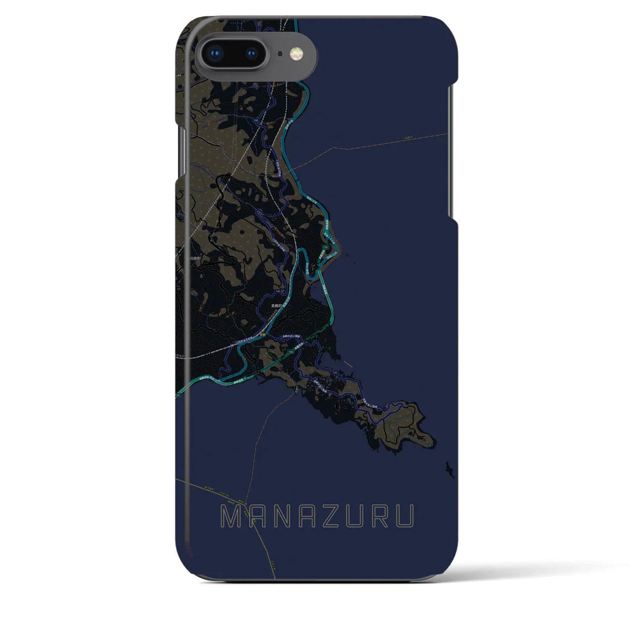 【真鶴(神奈川県)】地図柄iPhoneケース(バックカバータイプ)