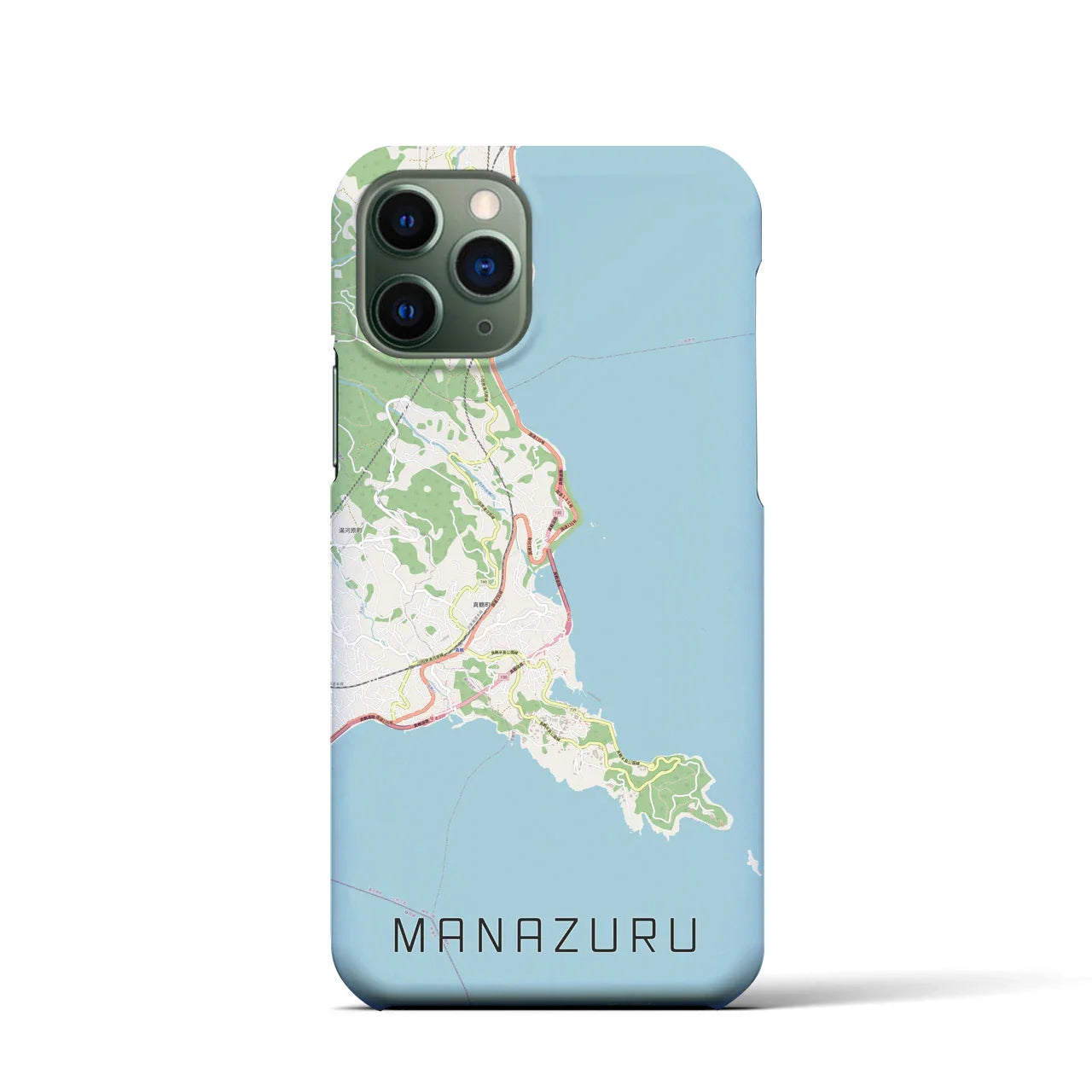 【真鶴(神奈川県)】地図柄iPhoneケース(バックカバータイプ)