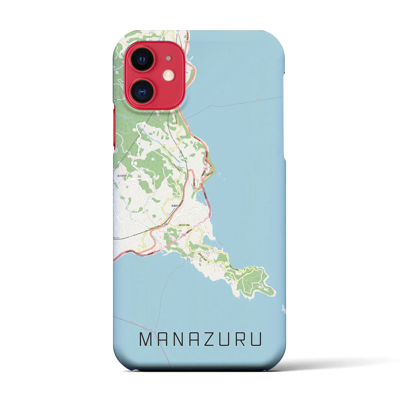 【真鶴(神奈川県)】地図柄iPhoneケース(バックカバータイプ)