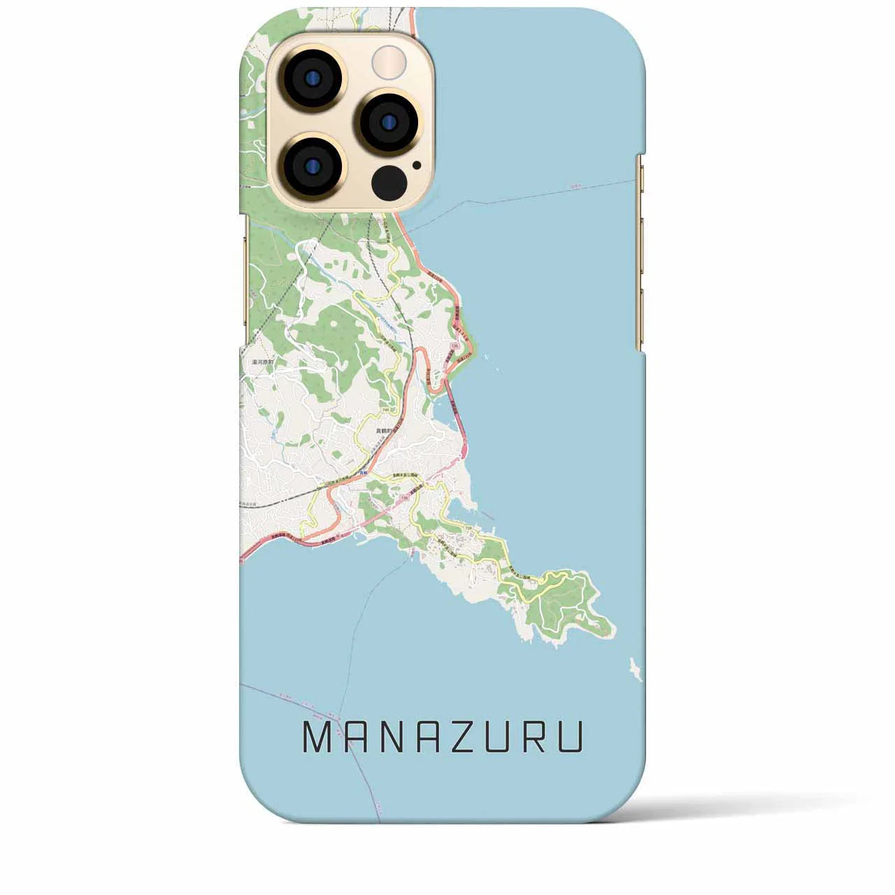 【真鶴(神奈川県)】地図柄iPhoneケース(バックカバータイプ)