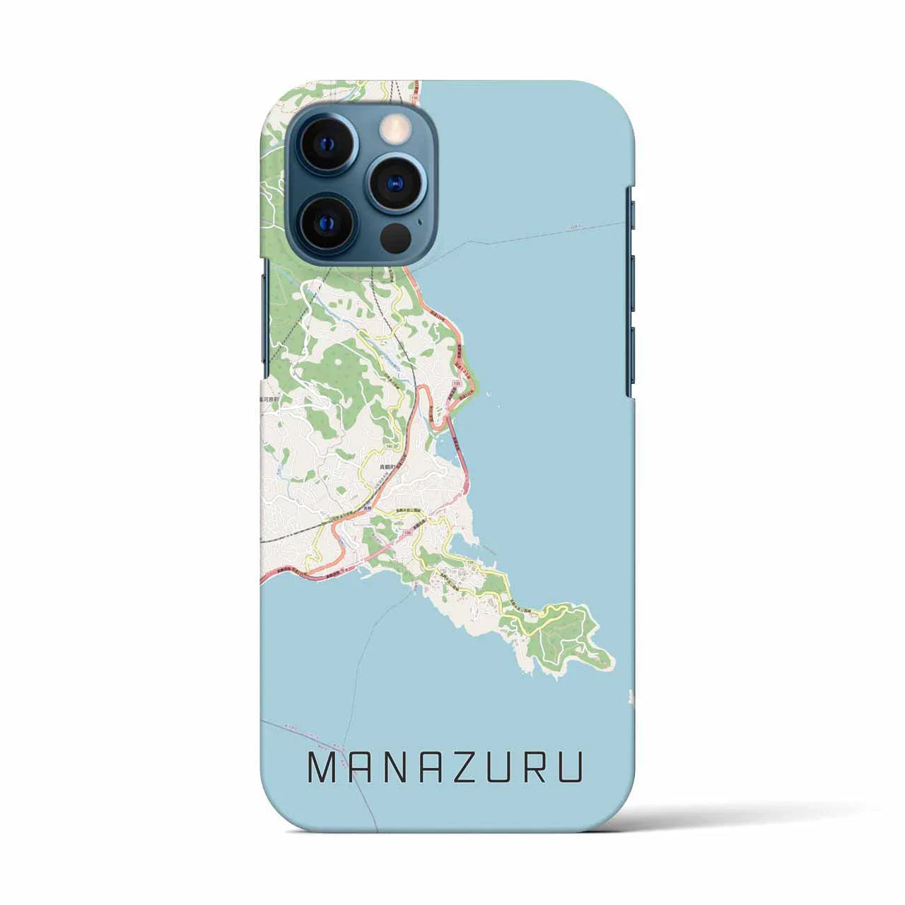 【真鶴(神奈川県)】地図柄iPhoneケース(バックカバータイプ)