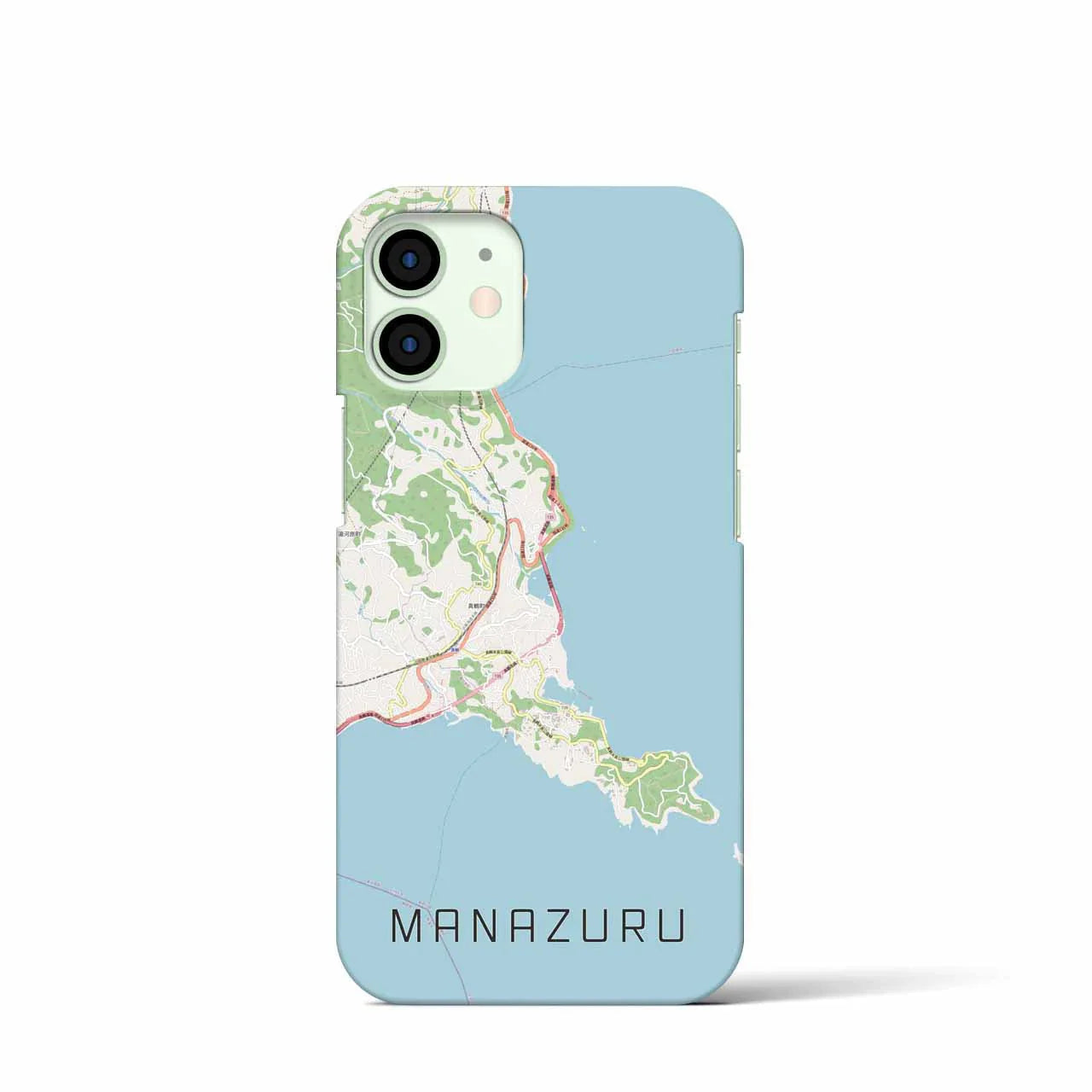 【真鶴(神奈川県)】地図柄iPhoneケース(バックカバータイプ)