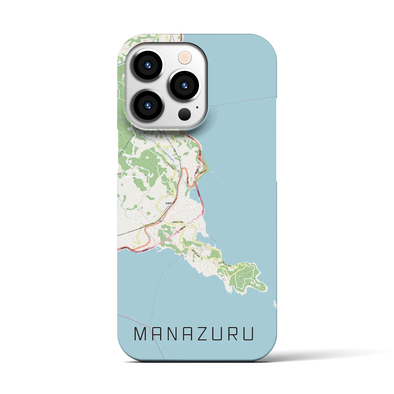 【真鶴(神奈川県)】地図柄iPhoneケース(バックカバータイプ)