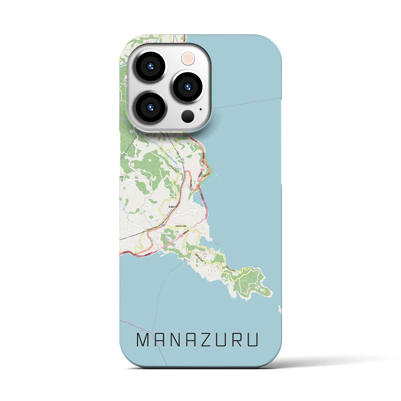 【真鶴(神奈川県)】地図柄iPhoneケース(バックカバータイプ)