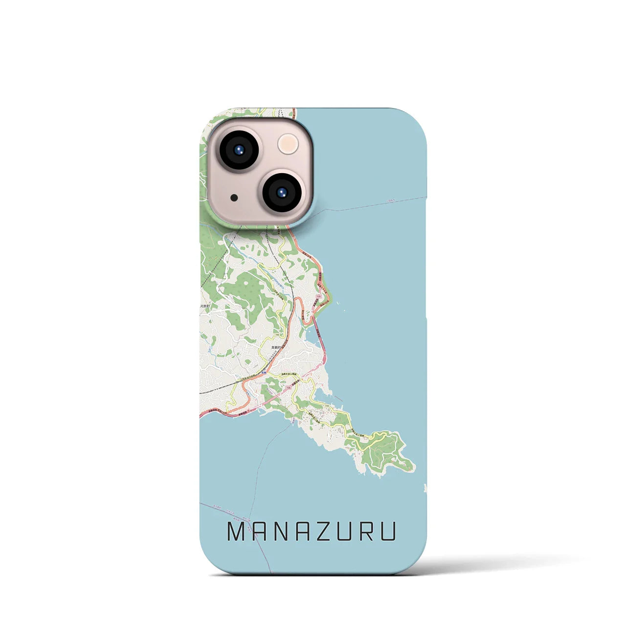 【真鶴(神奈川県)】地図柄iPhoneケース(バックカバータイプ)