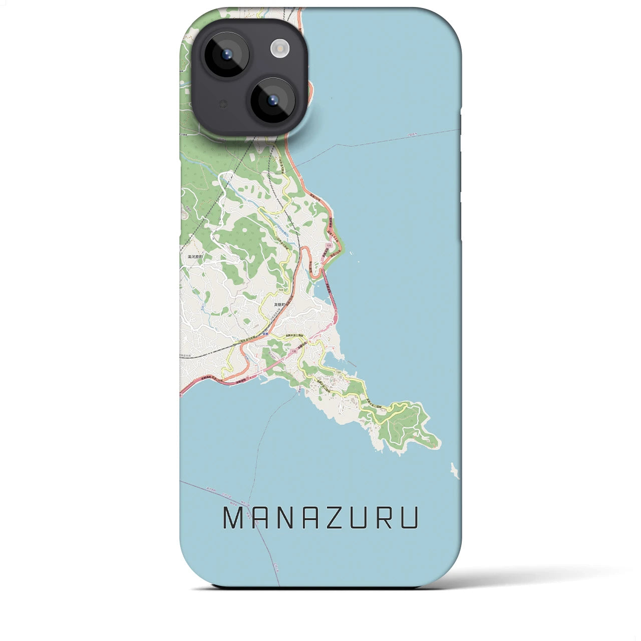 【真鶴(神奈川県)】地図柄iPhoneケース(バックカバータイプ)