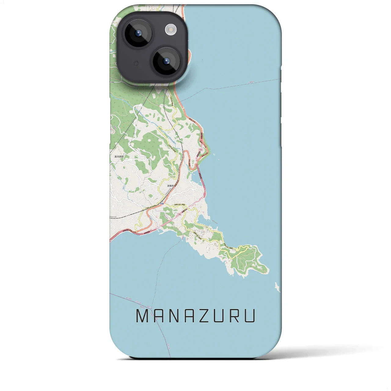 【真鶴(神奈川県)】地図柄iPhoneケース(バックカバータイプ)