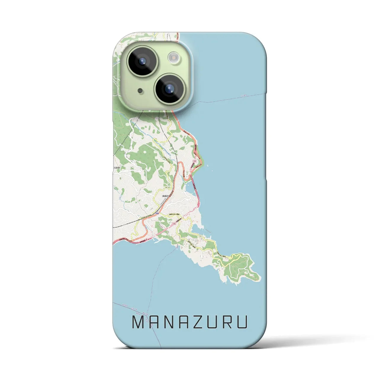 【真鶴(神奈川県)】地図柄iPhoneケース(バックカバータイプ)