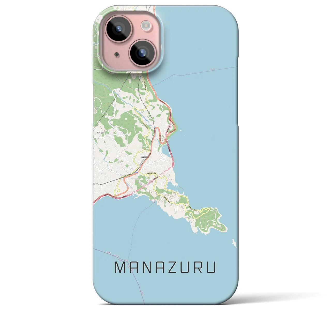 【真鶴(神奈川県)】地図柄iPhoneケース(バックカバータイプ)