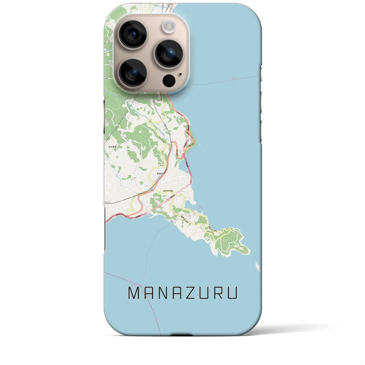 【真鶴(神奈川県)】地図柄iPhoneケース(バックカバータイプ)