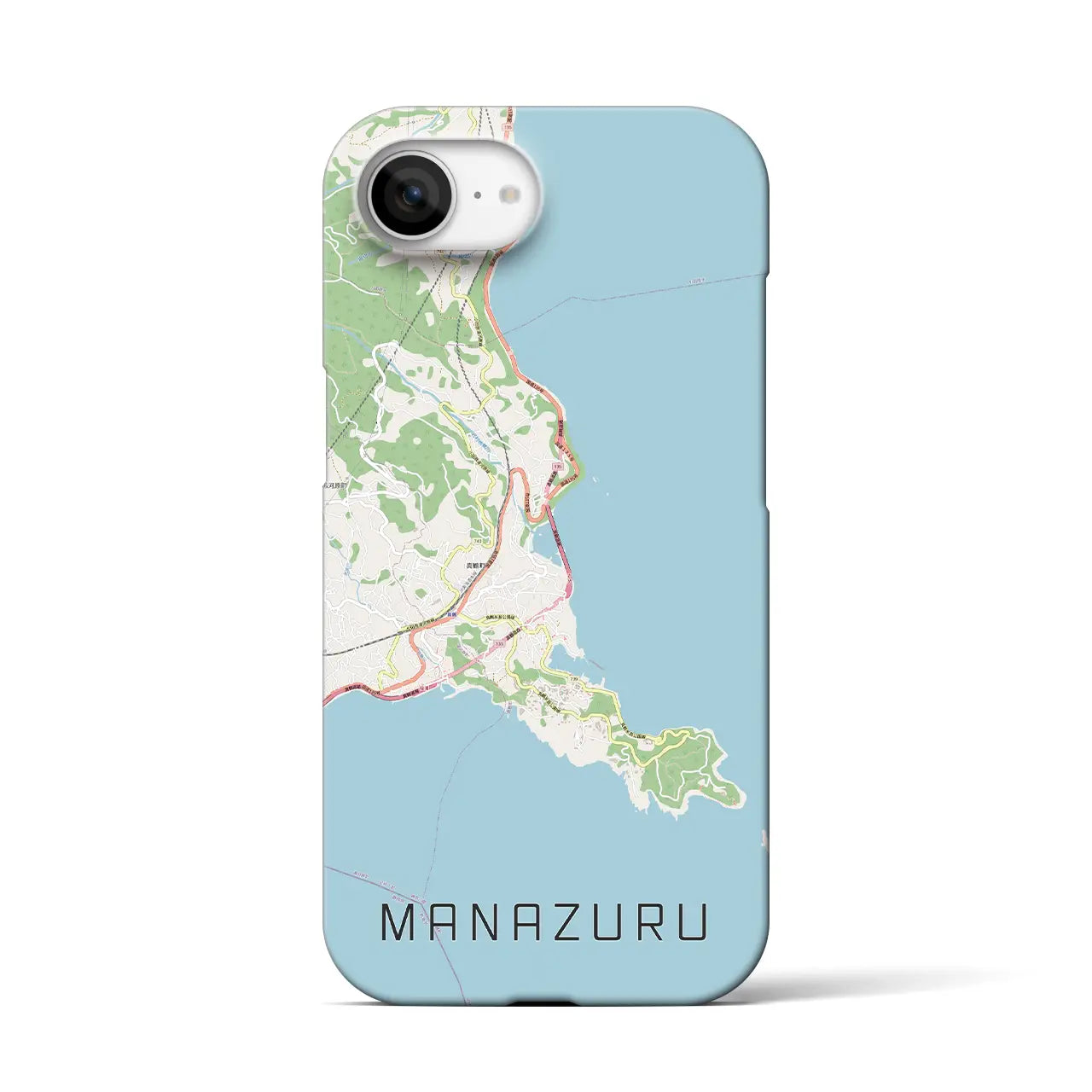 【真鶴(神奈川県)】地図柄iPhoneケース(バックカバータイプ)