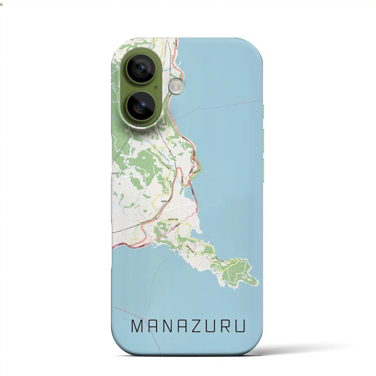 【真鶴(神奈川県)】地図柄iPhoneケース(バックカバータイプ)