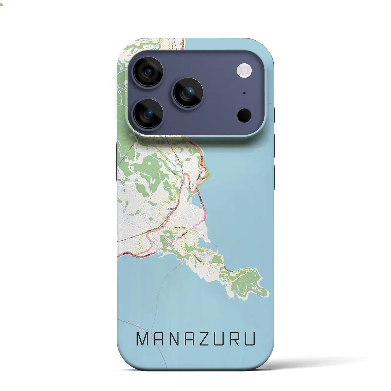 【真鶴(神奈川県)】地図柄iPhoneケース(バックカバータイプ)