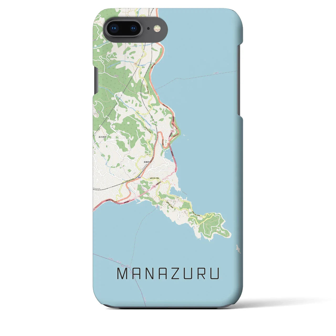 【真鶴(神奈川県)】地図柄iPhoneケース(バックカバータイプ)