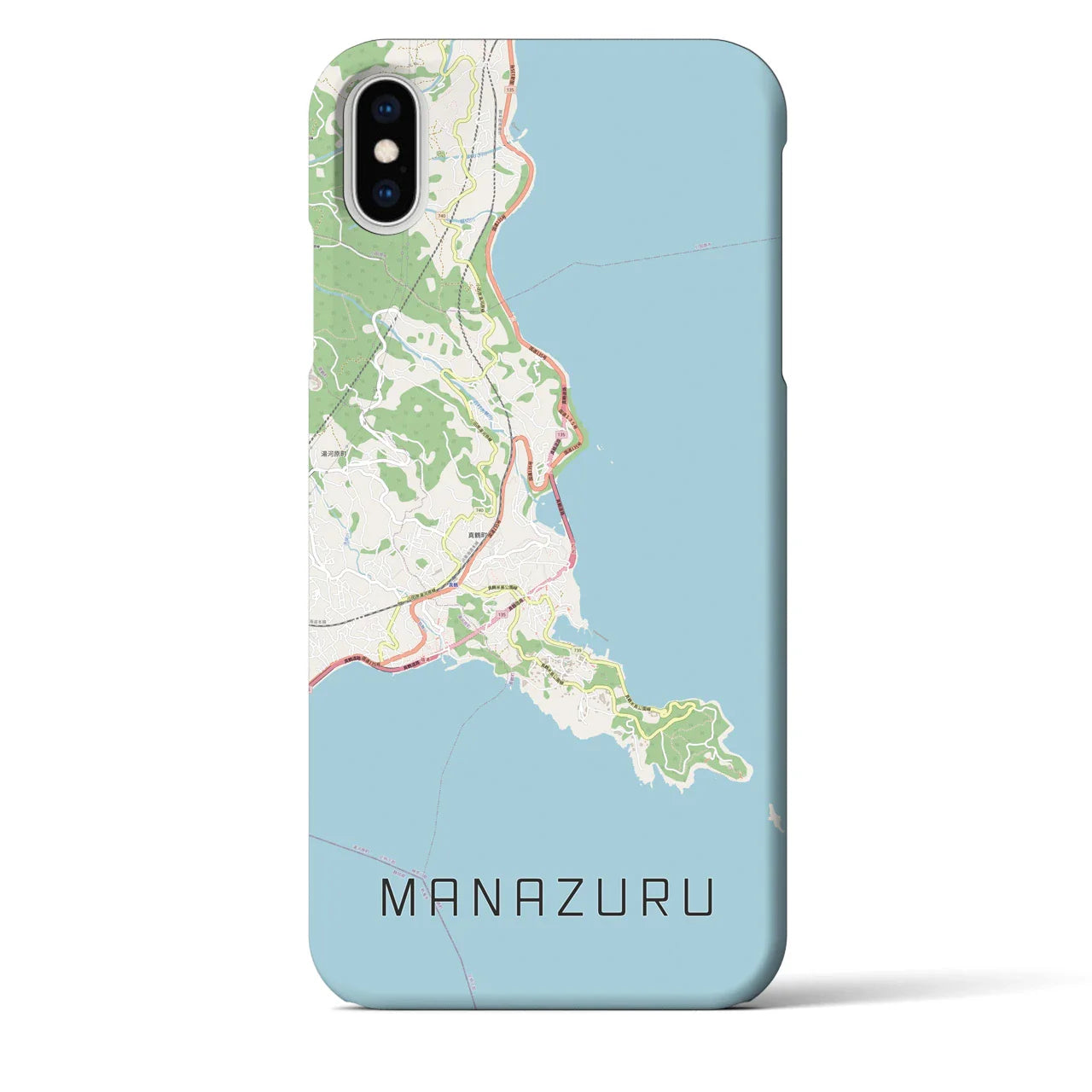 【真鶴(神奈川県)】地図柄iPhoneケース(バックカバータイプ)