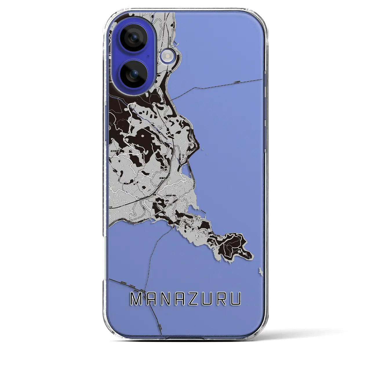 【真鶴(神奈川県)】地図柄iPhoneケース(クリアタイプ)