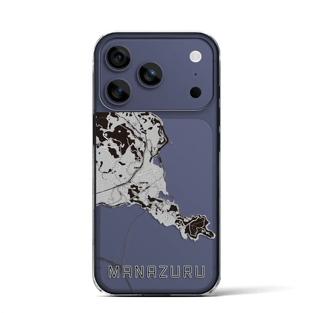 【真鶴(神奈川県)】地図柄iPhoneケース(クリアタイプ)