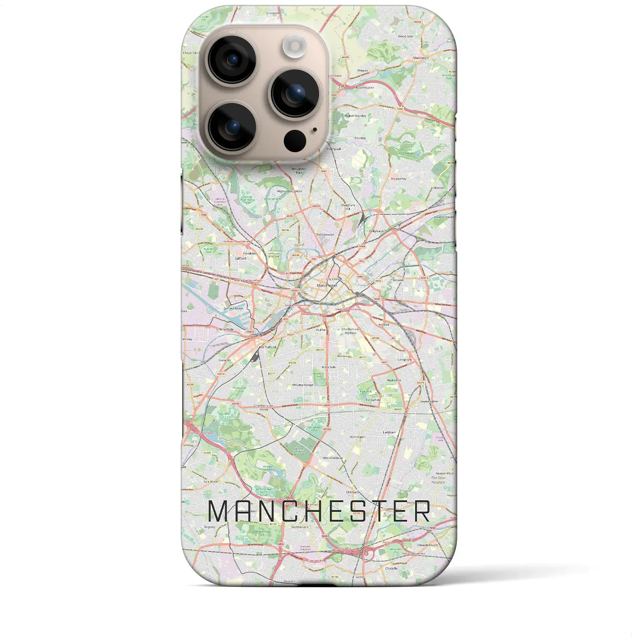 【マンチェスター(イギリス)】地図柄iPhoneケース(バックカバータイプ)