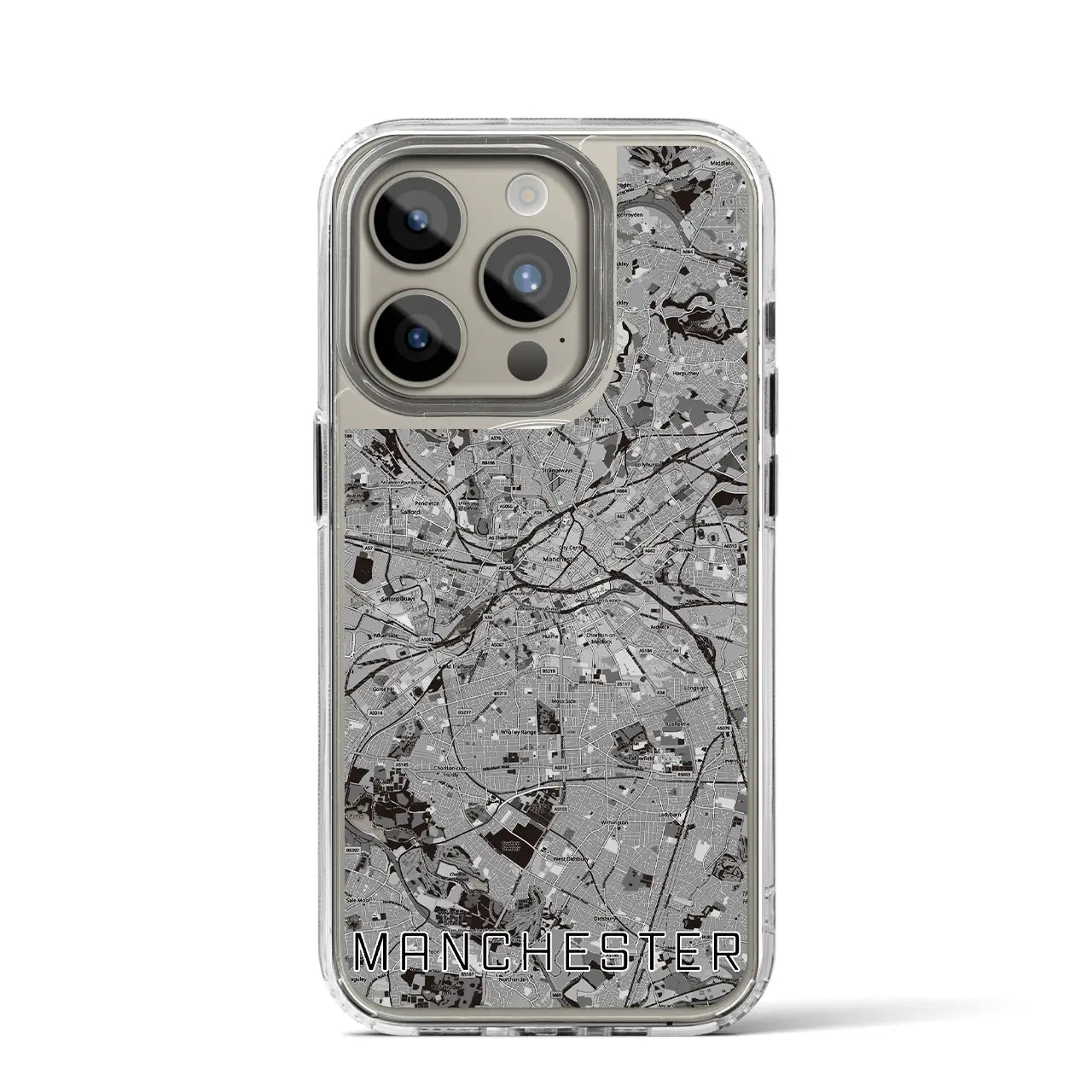 【マンチェスター(イギリス)】地図柄iPhoneケース(MagSafeタイプ)