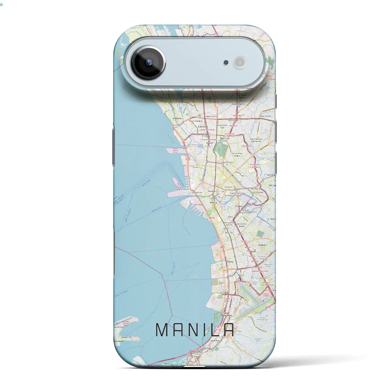 【マニラ(フィリピン)】地図柄iPhoneケース(バックカバータイプ)