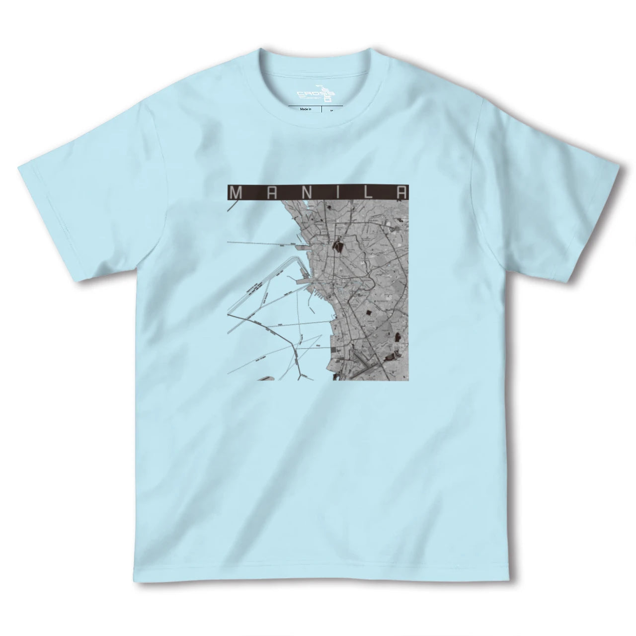 【マニラ(フィリピン)】地図柄ヘビーウェイトTシャツ
