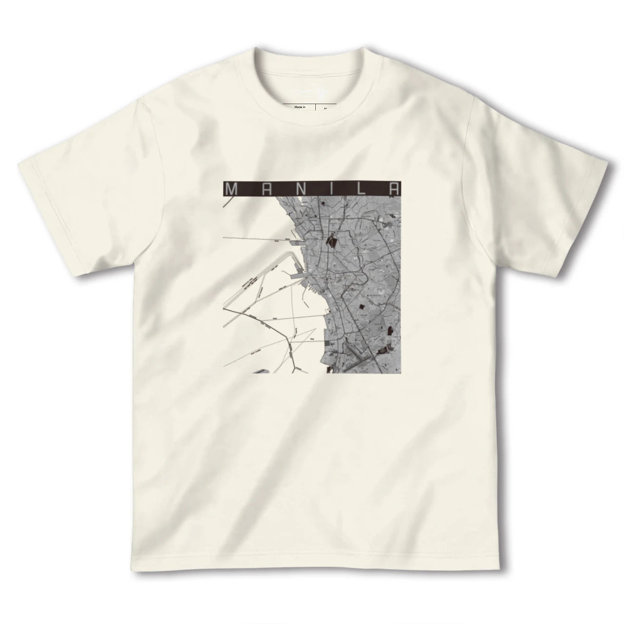 【マニラ(フィリピン)】地図柄ヘビーウェイトTシャツ