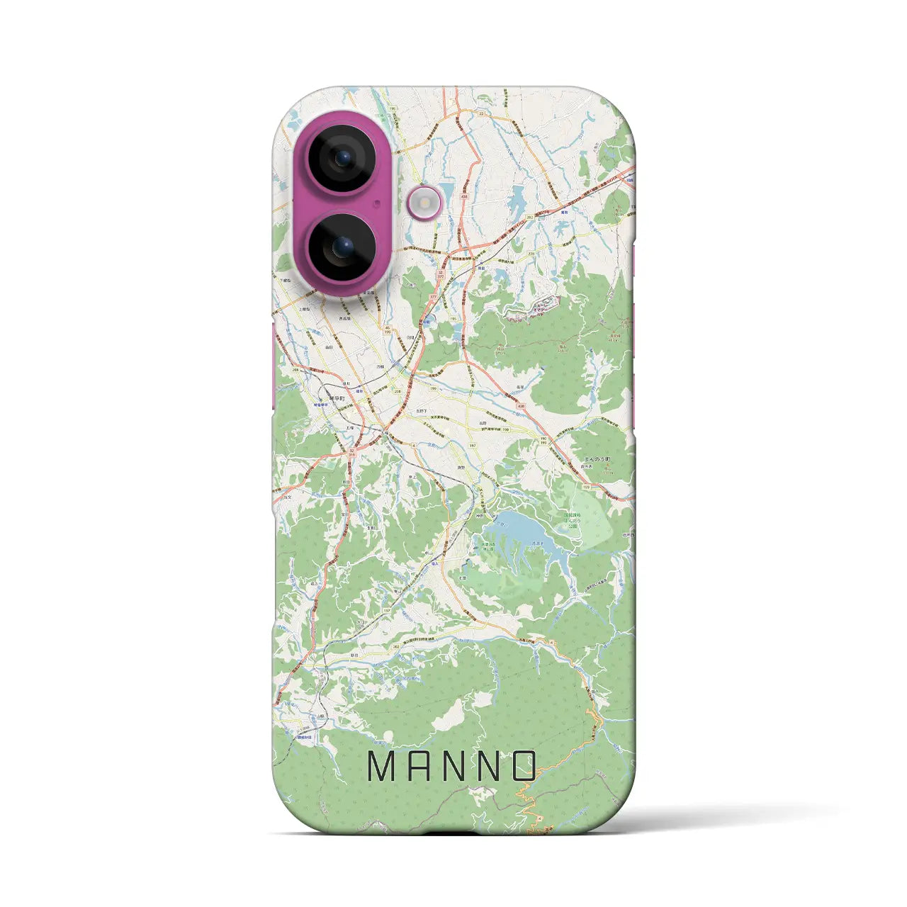 【まんのう(香川県)】地図柄iPhoneケース(バックカバータイプ)