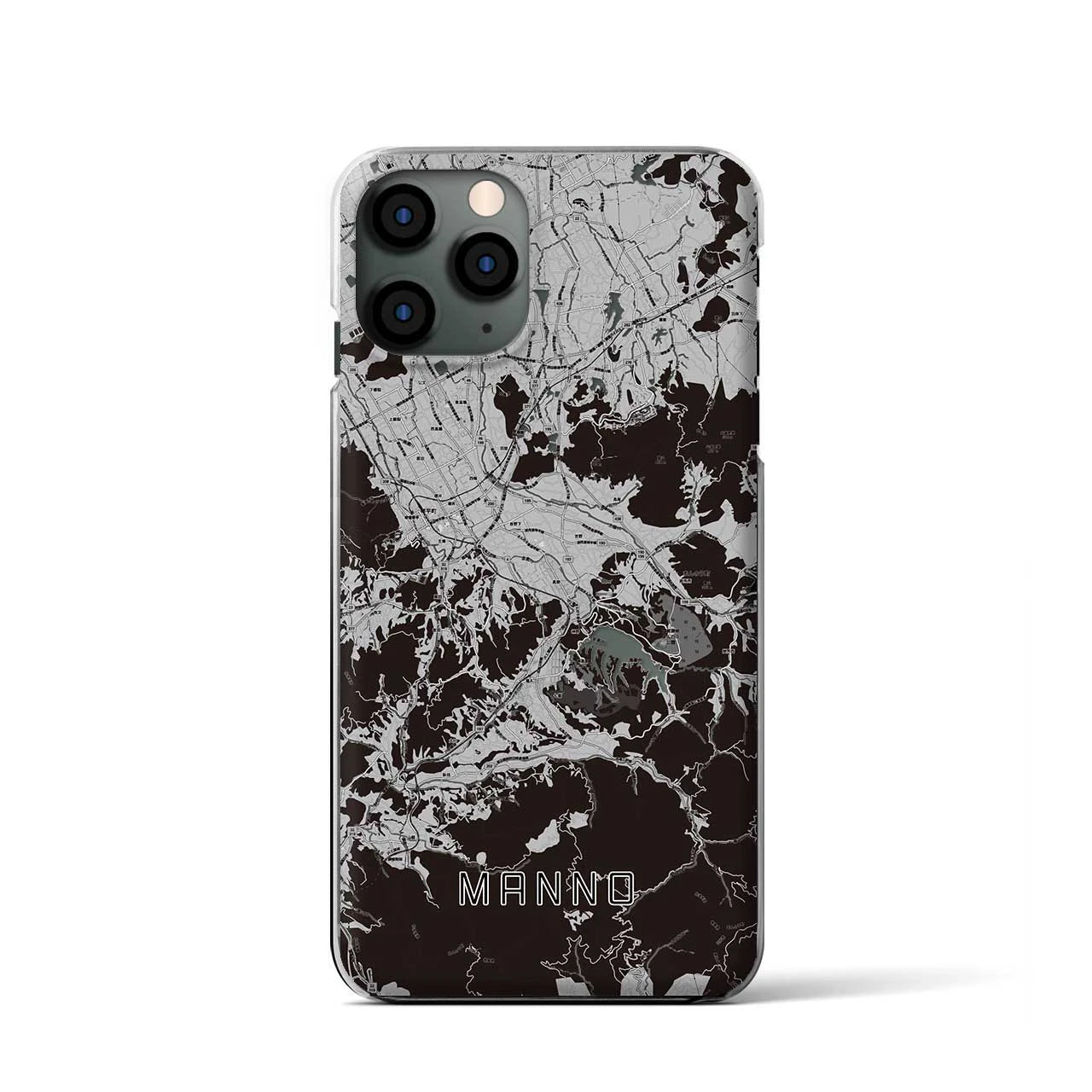 【まんのう(香川県)】地図柄iPhoneケース(クリアタイプ)