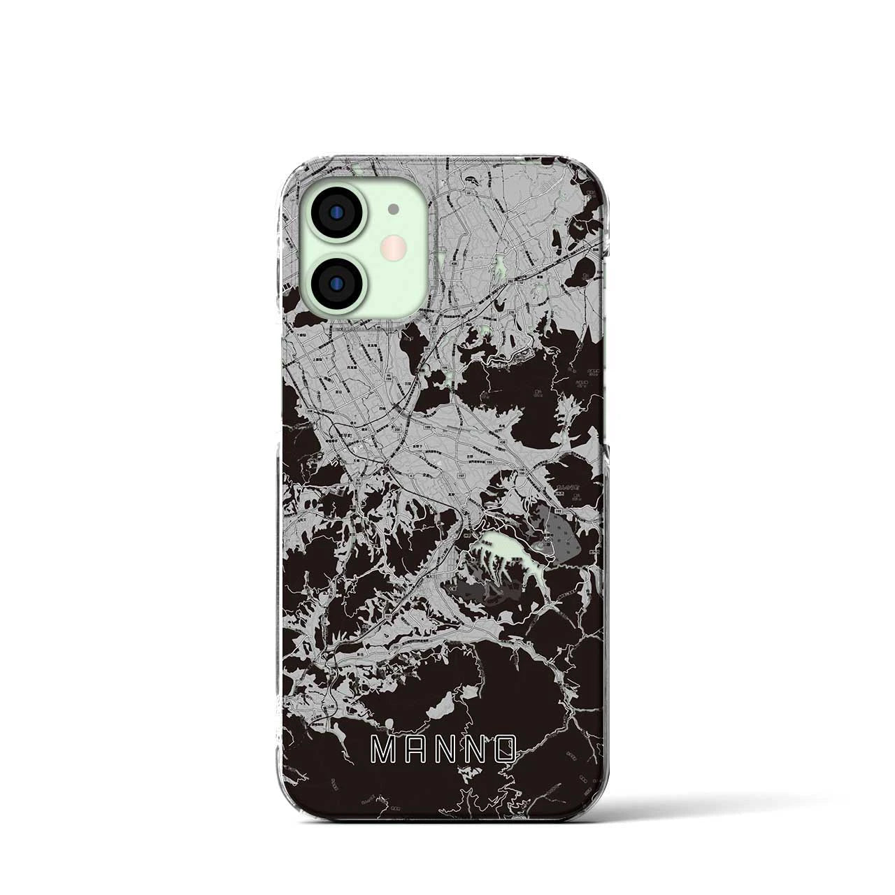 【まんのう(香川県)】地図柄iPhoneケース(クリアタイプ)