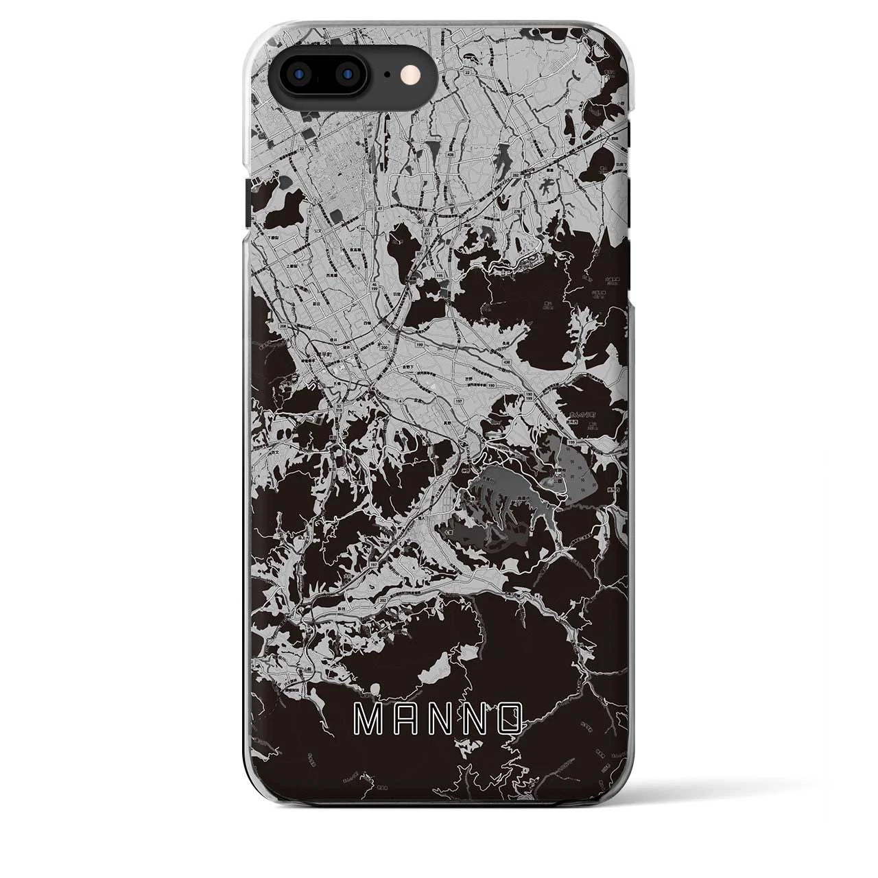 【まんのう(香川県)】地図柄iPhoneケース(クリアタイプ)