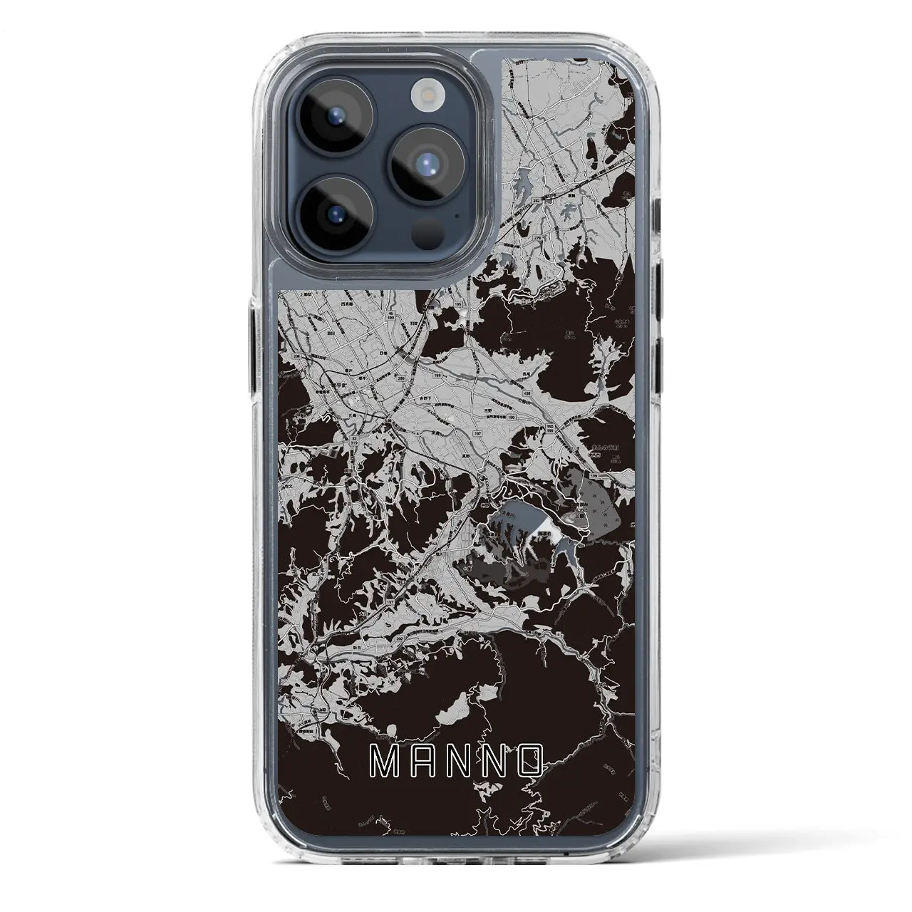 【まんのう(香川県)】地図柄iPhoneケース(MagSafeタイプ)