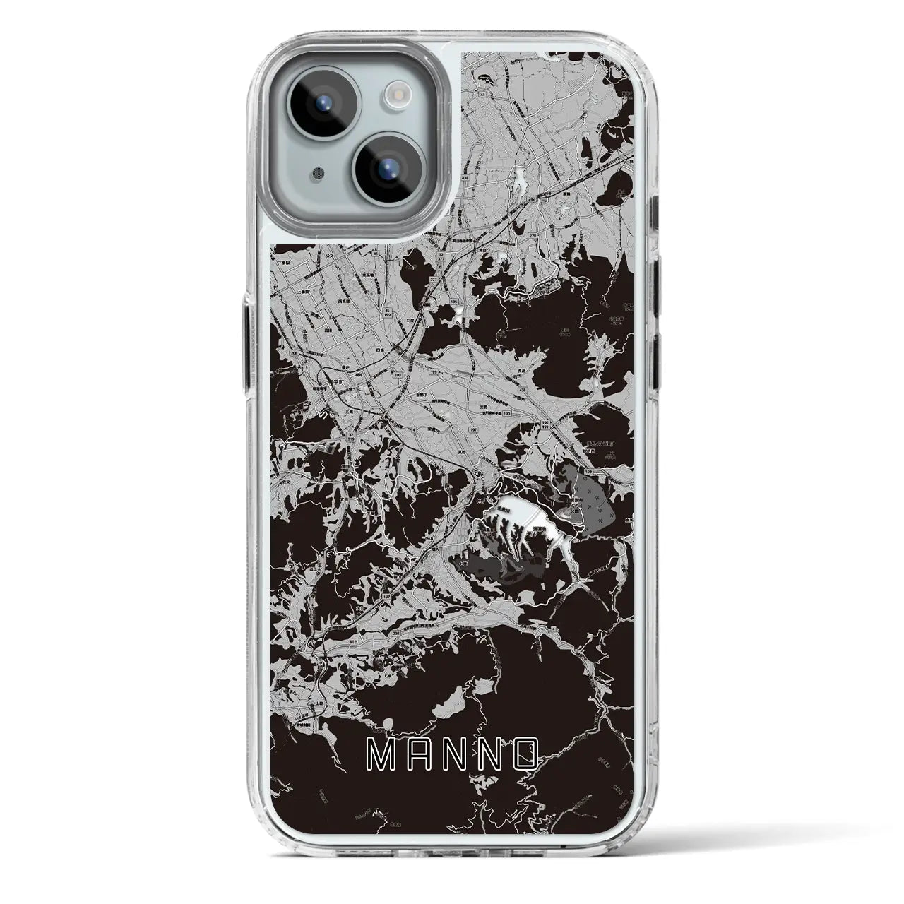 【まんのう(香川県)】地図柄iPhoneケース(MagSafeタイプ)