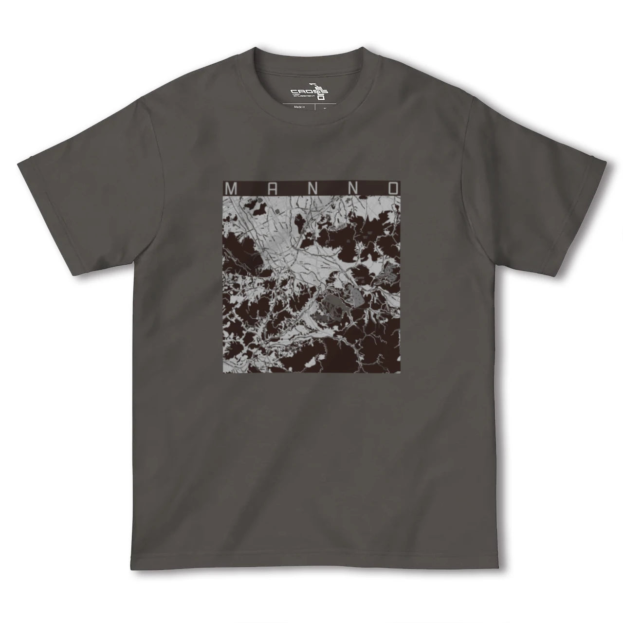 【まんのう(香川県)】地図柄ヘビーウェイトTシャツ