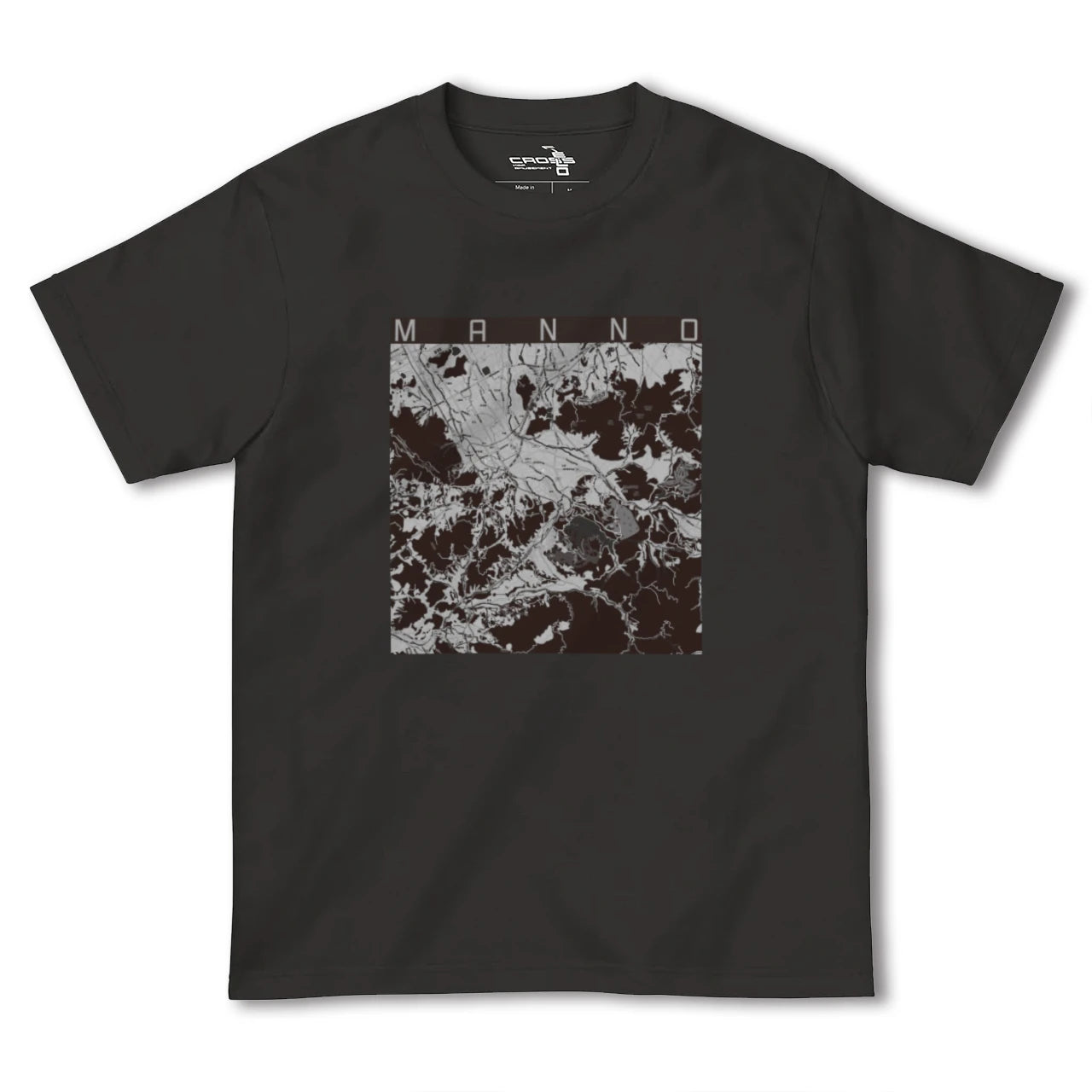 【まんのう(香川県)】地図柄ヘビーウェイトTシャツ