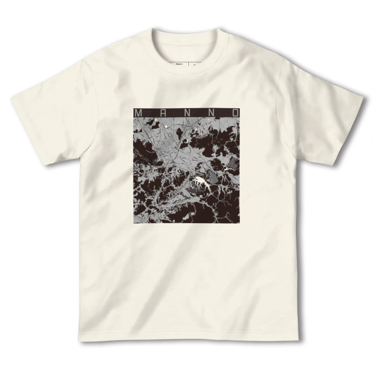 【まんのう(香川県)】地図柄ヘビーウェイトTシャツ