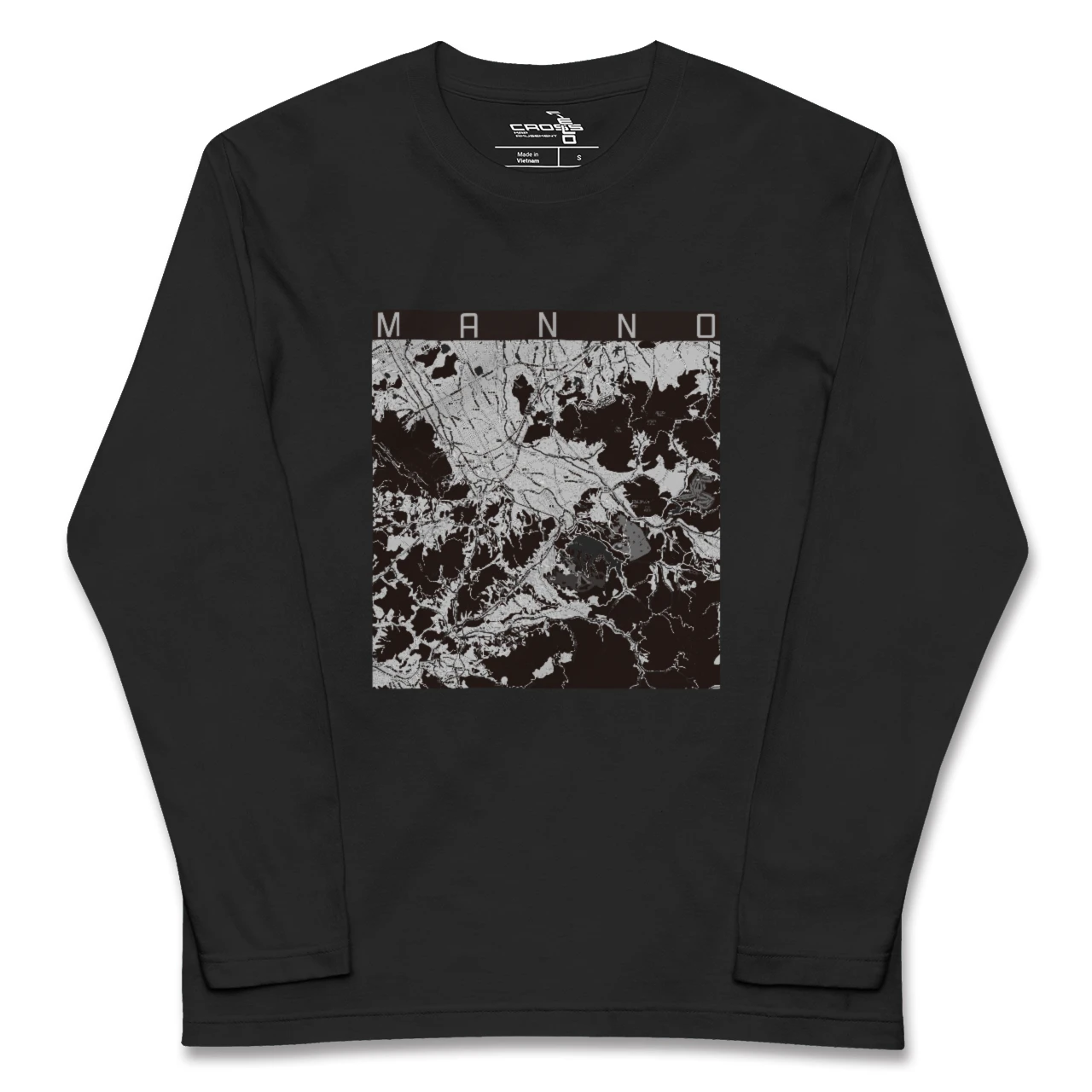 【まんのう(香川県)】地図柄ロングスリーブTシャツ