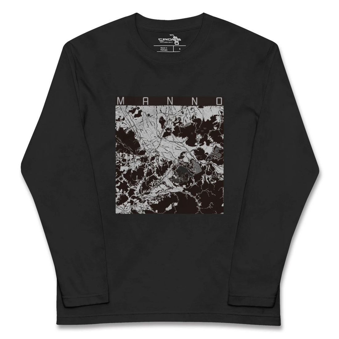 【まんのう(香川県)】地図柄ロングスリーブTシャツ