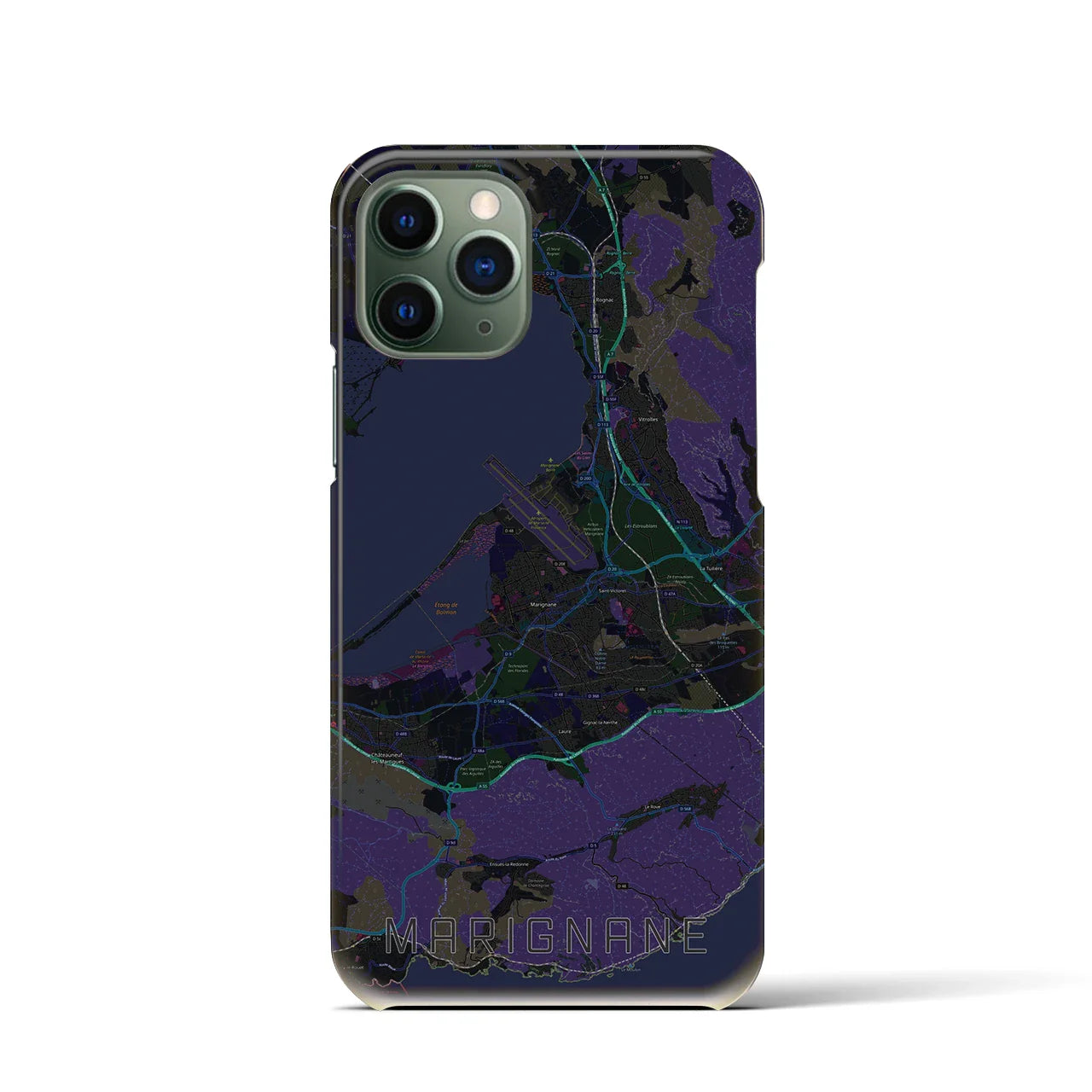 【マリニャーヌ(フランス)】地図柄iPhoneケース(バックカバータイプ)