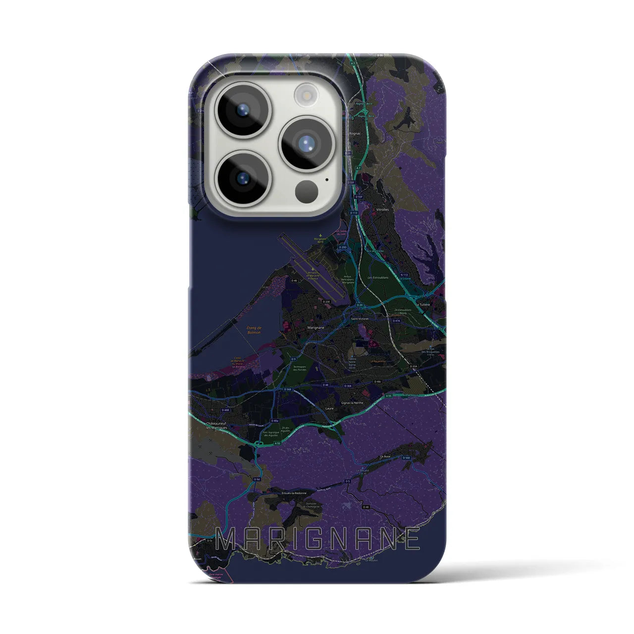 【マリニャーヌ(フランス)】地図柄iPhoneケース(バックカバータイプ)